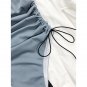 New One-Piece Swimsuit Drawstring Bikini Women