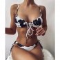 European American Sexy Ladies Printed Bikini Two-Piece Swimsuit Women