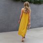 Sling Halter Dress Lace Stitching Classy Commuter Skirt