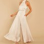 European American Jumpsuit Women Spring Summer Off-The-Shoulder High Waist Wide @-