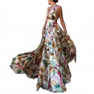 Summer Vacation Style Dress Sexy Halterneck Halter Large Swing Skirt Women