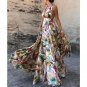 Summer Vacation Style Dress Sexy Halterneck Halter Large Swing Skirt Women