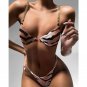 New Style Metal Chain Sling Split Swimsuit European American Sexy Ladies Three-Point Bikini