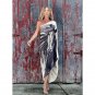 Summer New Product Satin One-Shoulder Loose Women's Beach One-Piece Long Dress Seaside Vacation Skir