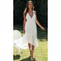 European American Women's New Style Chiffon V-Neck Sling Halter Lace-Up Lotus Leaf Hem Long Dress