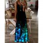 Summer New Style Five-Color Luminous Printed Sling Dress