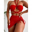 Solid Color Three-Piece Split Swimsuit bikini