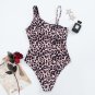 European American Sexy Shaping Solid Color Net One-Piece Halter Bikini Swimsuit Women