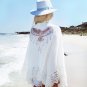 European American Hot-Selling Style Eagle Printed Lace Beach Blouse Sexy Cardigan Vacation Shawl Bik