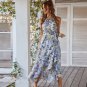 Fashion Printed Dress New Style Sling Casual Vacation Long