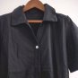 Women Solid Color V Neck Short Sleeve Buttons Pockets Loose Jumpsuit Overall