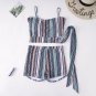 Plus Size Tube Top Swimsuit Printed Bikini Two-Piece Female