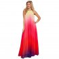 Chiffon Fashion Gradient Halter Sexy Casual Dress