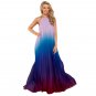 Chiffon Fashion Gradient Halter Sexy Casual Dress