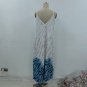 European American Sexy Four-Sided Elastic Digital Print Loose Sling Two-Color Dress Long Skirt