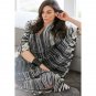 Beach Blouse Black Line Vacation Robe Bikini Sunscreen Women