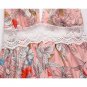 European American Plus Size Women's Deep V Sexy Beach Hollow Lace Sling Irregular Skirt Dress