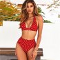 New Style Printed High Waist Split Bikini Swimsuit Women Sexy