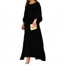 European American Women's Summer New Style Loose Large Size Printed Long-Sleeved Top High Waist Long