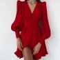 Autumn Winter New Style Women's European American Short Skirt Design Shirt French Dress Classy Palac