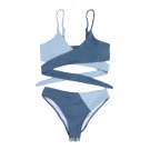 Bikini Sexy Color Matching Halter Split Swimsuit Fashion Ladies