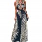 Cross Sling Halter Women Jumpsuit Soft Wide Leg Hollow Out Print Beach Romper for Vacation