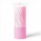 Pink And White Pillar Candle - 36751