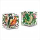 Birds Stained Glass Votive Holder - 37894