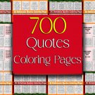 The Huge Quotes Coloring Pages Bundle, 700 Inspirational Quotes, Coloring pages PNG EPS, Pdf