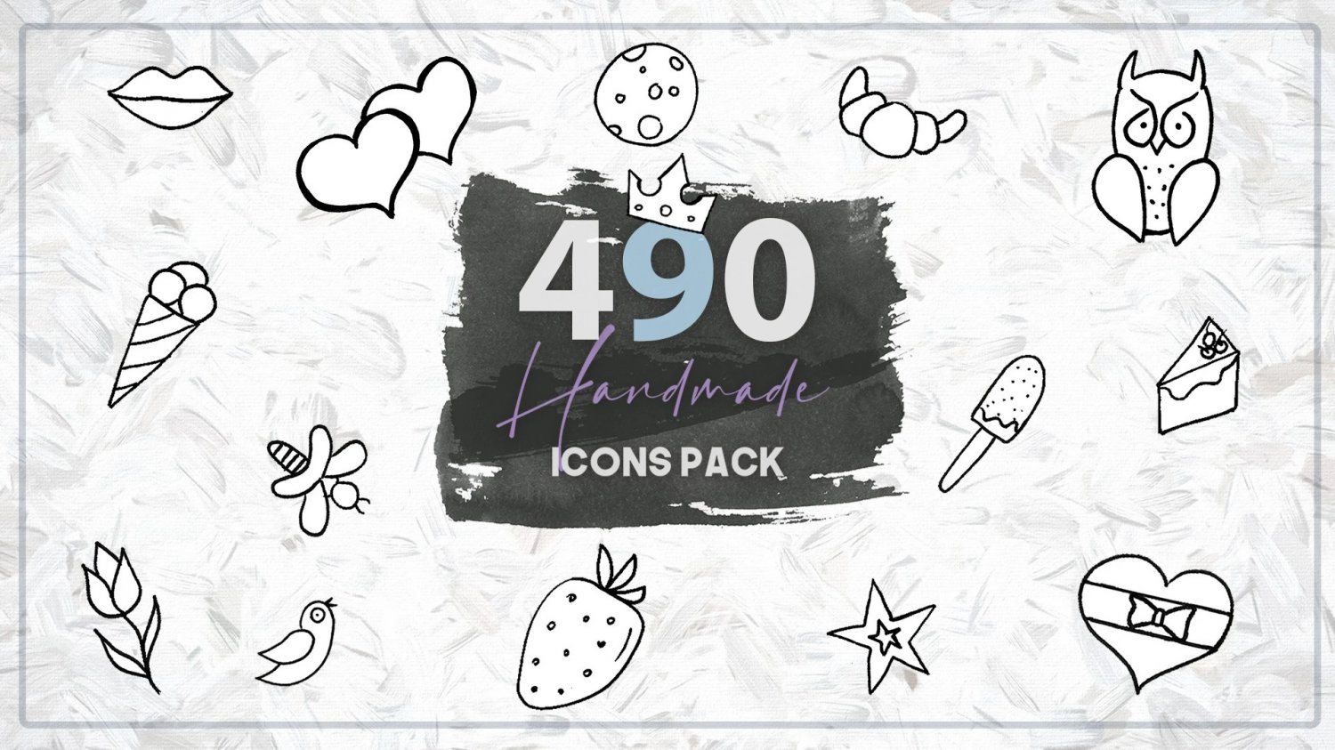 490 Handmade Icons Bundle