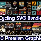 Cycling PNG & SVG Bundle,  20 Premium Graphics