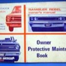 1967 Rambler Rebel Owners Manual Protective Maint