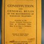 Constitution Rules Brotherhood Railroad Trainmen 1925
