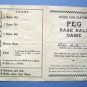 Vintage Peg Baseball Game by Parker Brothers 1930's