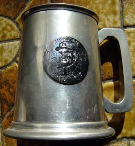 1963 Casey Stengel NY Mets Aetna All Star BB Pewter Mug