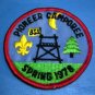Pioneer Camporee Spring 1978 BSA Boy Scout Patch