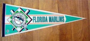 Florida Marlins New Baseball Pennant 1990's Wincraft