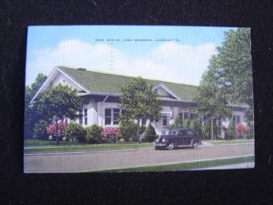 Post Office Fort Benning Georgia Linen Post Card