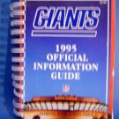 1995 New York Giants Football Offl Information Guide