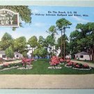 The Sea Gull Tourist Court Biloxi Miss. Linen Post Card
