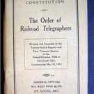 1924 Constitution Book Order of Railroad Telegraphers