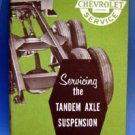 Chevrolet Servicing Tandem Axle Suspension Book 1957