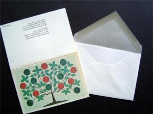 TREE OF LIFE ~ Note Card ~ The Hancock Shakers 1960s