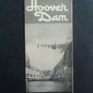 1950s Hoover Dam Dept Interior Travel Brochure w/map
