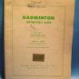 Badminton Instructors Guide Coaching Colgate Univ 1952