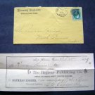 1879 New Haven Ct Register Recept w/orig Mail Envelope