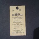 1941 Semi Pro Football Tix Stub Schenectady New York
