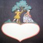 (2) Valentine Die Cuts Victorian Man & Woman Germany