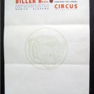 RARE BILLER BROS CIRCUS TIGER LETTERHEAD & ENVELOPE EX