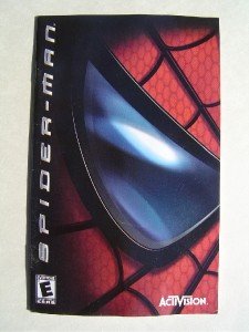 Video Booklet Manual ONLY for Spiderman ActiVision